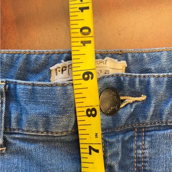 BUNDLE FOR 30-50%OFF! RARE FREE PEOPLE SKINNY HIGH RISE JEANS ANKLE CROP size 29 - Picture 3 of 11